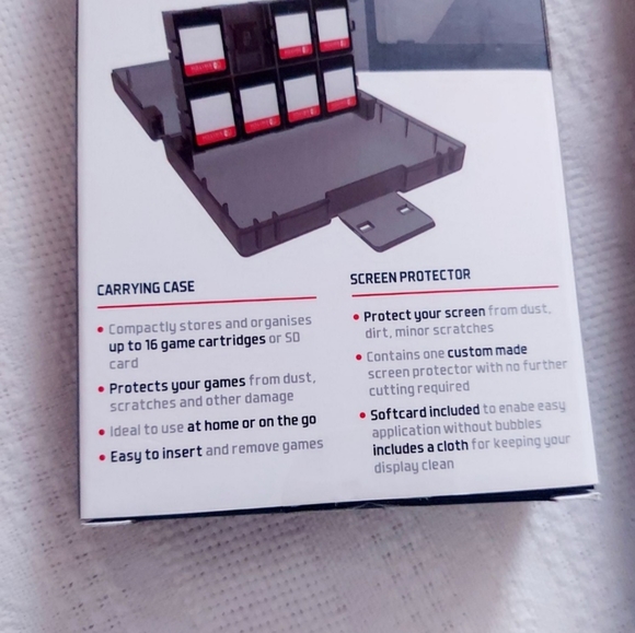 NEW Nintendo Switch Mario Case & Game Holder - Picture 4 of 4